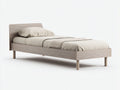 Letto singolo - legno - 205 x 95 x 82 cm - grigio-legno - moderno