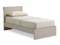 Letto singolo - legno - 207 x 96 x 87 cm - beige-legno - moderno
