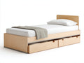 Letto singolo - legno - 206 x 96 x 90 cm - legno - moderno