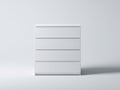 Cassettiera - MDF - 78x42x104 cm - Bianco - Scandinavo moderno