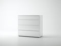 Cassettiera - MDF - 102x45x86 cm - Bianco - Minimalista contemporaneo