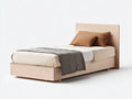 Letto singolo - legno - 209 x 98 x 94 cm - beige-legno - moderno