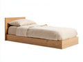 Letto singolo - legno - 205 x 94 x 79 cm - beige-legno - moderno