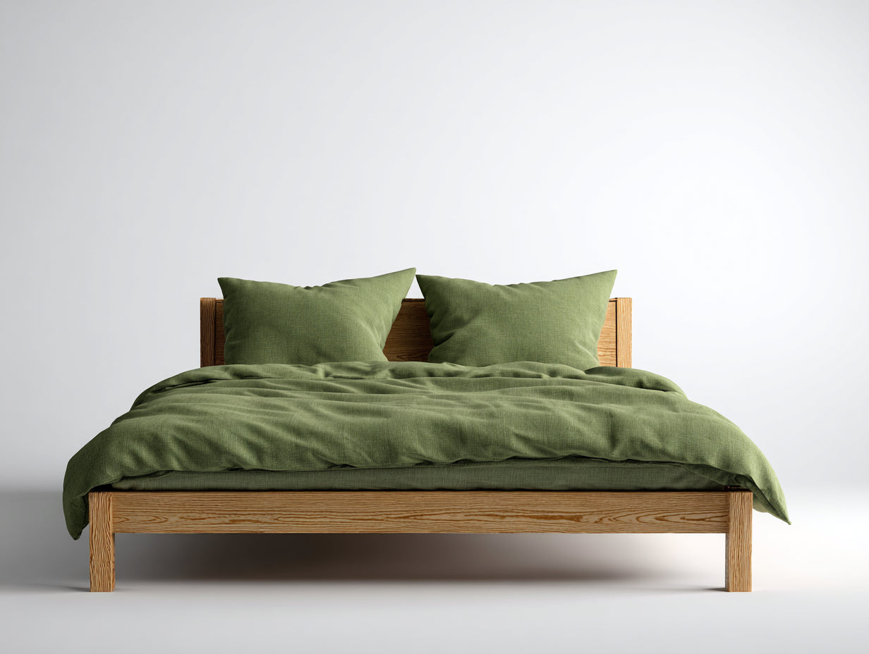 Letto matrimoniale-Legno-212x188x86 cm-Legno naturale-Stile nordico