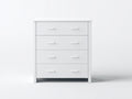 Cassettiera - MDF - 84x43x96 cm - Bianco - Moderno funzionale